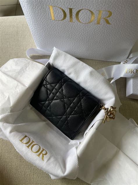 mini dior lady wallet|Dior floral small wallet.